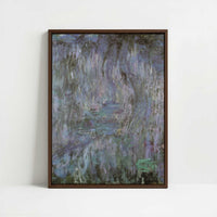 Framed Canvas - Framed canvas in dark wood color frame