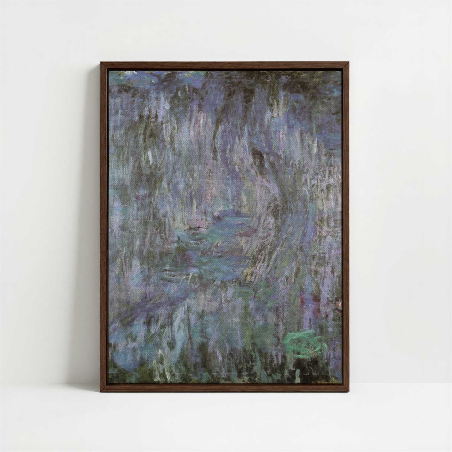 Framed Canvas - Framed canvas in dark wood color frame