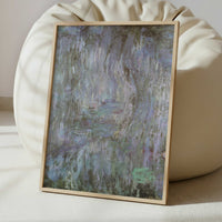 Water-lilies purple (c.1912) by Claude Monet – Art Print - Interior inspiration