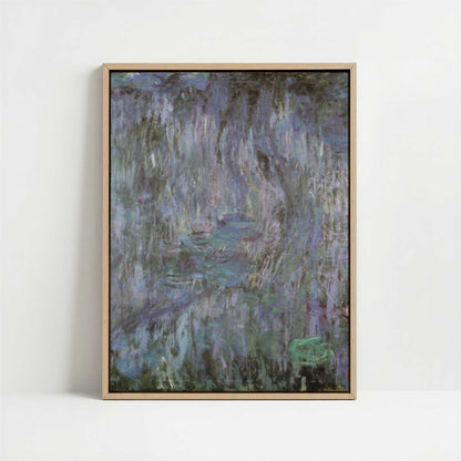 Framed Canvas - Framed canvas in oak color frame