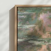 Framed Canvas - Close-up detail and texture of the framed canvas