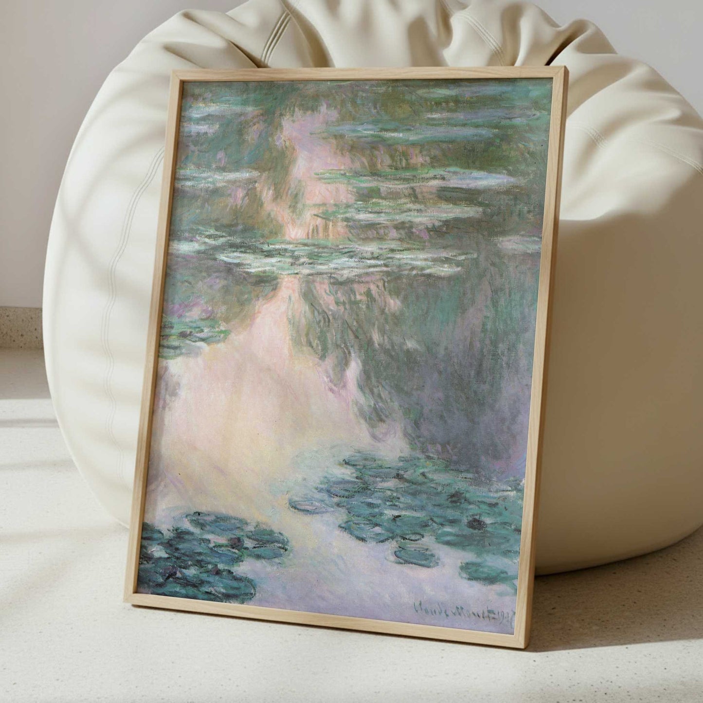 Water-lily Pond (1907) by Claude Monet – Art Print - Interior inspiration