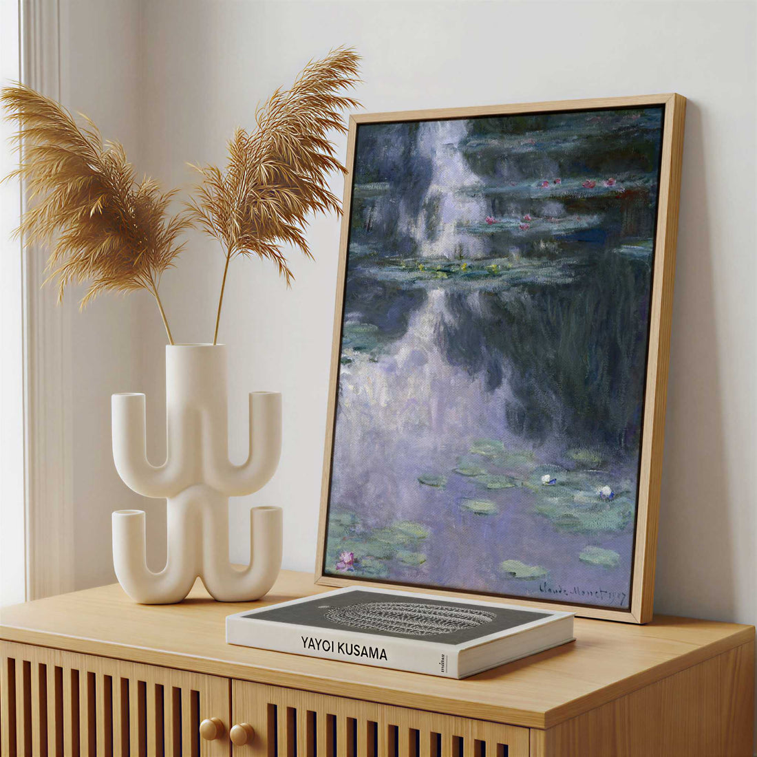 Framed Canvas - Framed canvas in a stylish interior setting
