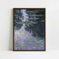 Framed Canvas - Framed canvas in dark wood color frame
