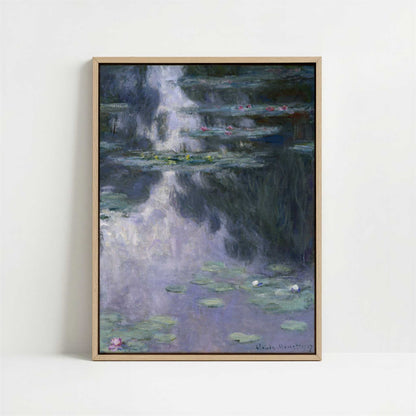Framed Canvas - Framed canvas in oak color frame