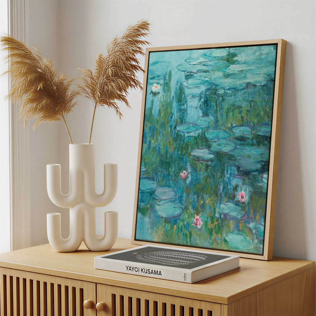Framed Canvas - Framed canvas in a stylish interior setting