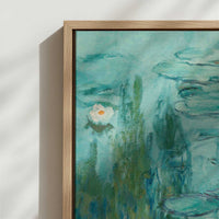 Framed Canvas - Close-up detail and texture of the framed canvas