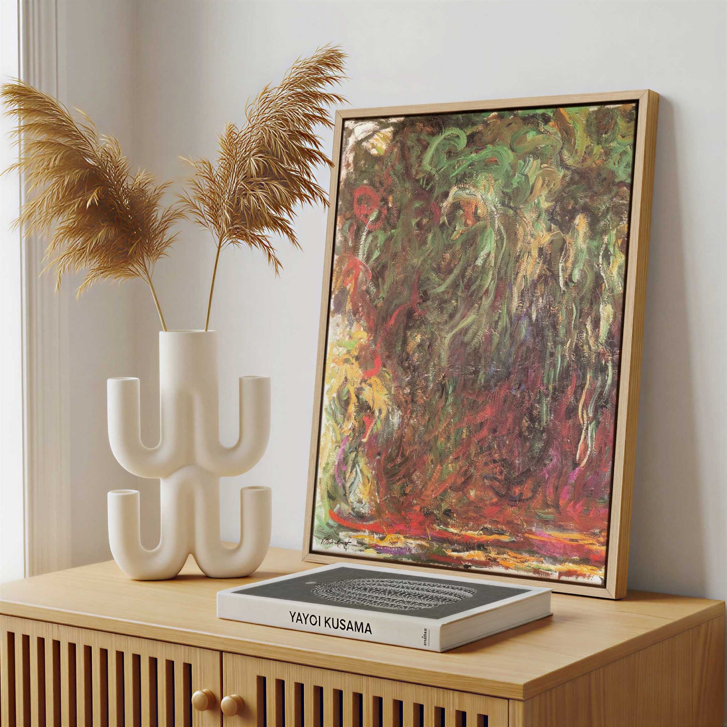 Framed Canvas - Framed canvas in a stylish interior setting