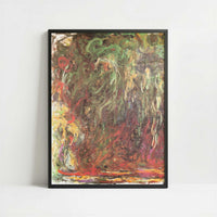 Weeping Willow (c.1920) by Claude Monet – Art Print - Art print in black frame