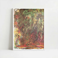 Weeping Willow (c.1920) by Claude Monet – Art Print - Art print in white frame