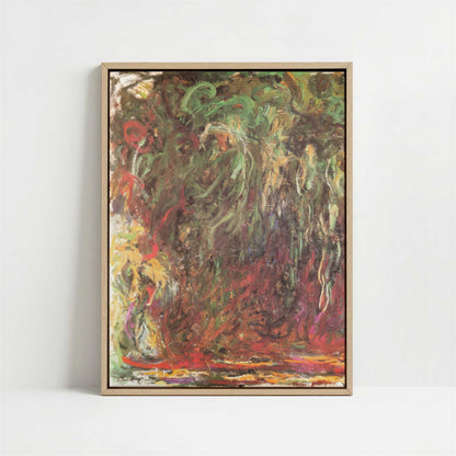 Framed Canvas - Framed canvas in oak color frame