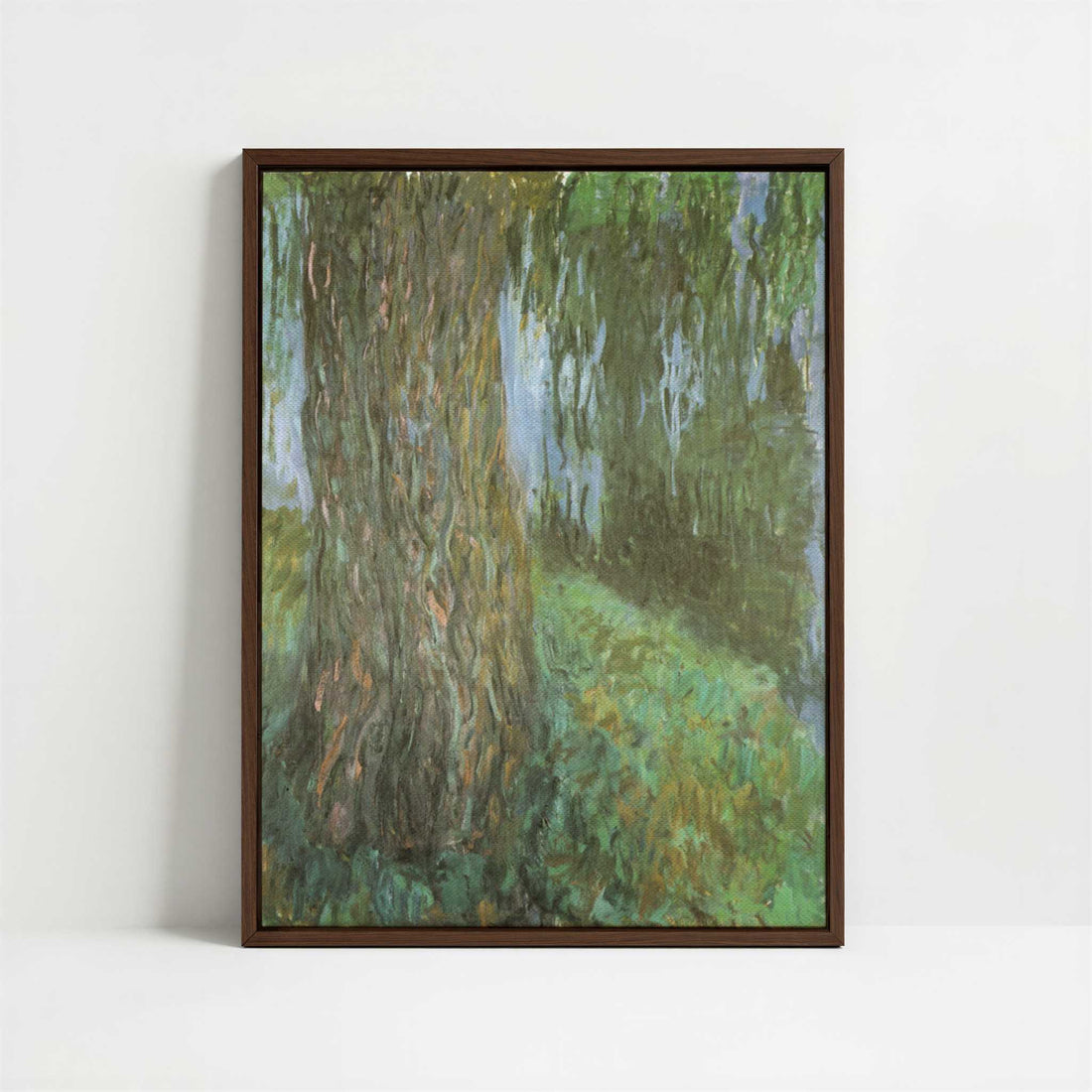 Framed Canvas - Framed canvas in dark wood color frame