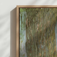 Framed Canvas - Close-up detail and texture of the framed canvas