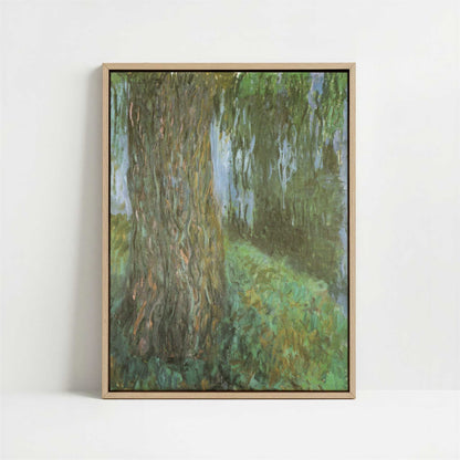 Framed Canvas - Framed canvas in oak color frame