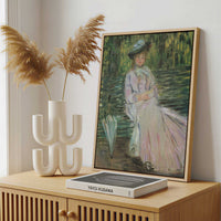 Framed Canvas - Framed canvas in a stylish interior setting