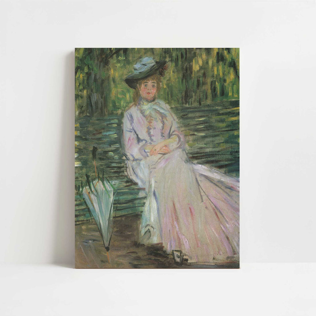 Woman on a Bench (1874) by Claude Monet – Art Print - Unframed art print