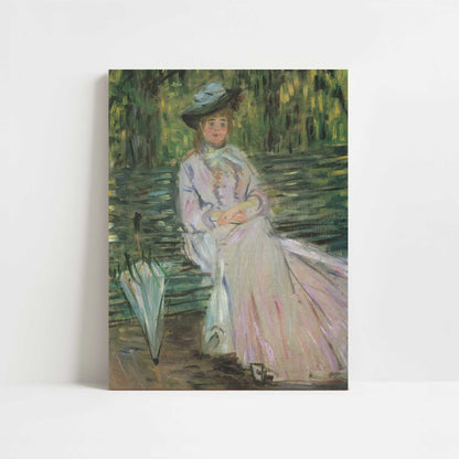 Woman on a Bench (1874) by Claude Monet – Art Print - Unframed art print