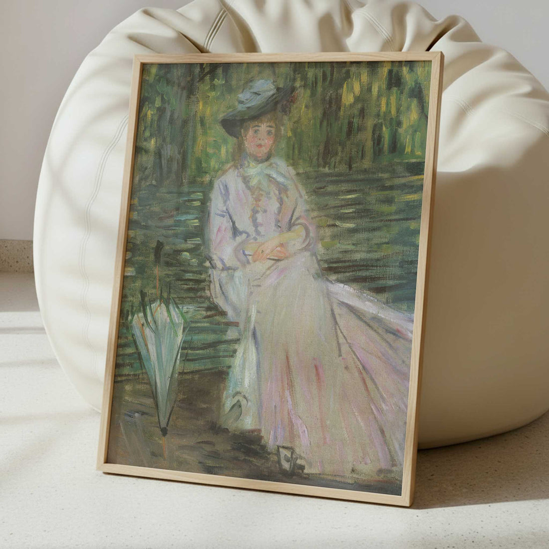 Woman on a Bench (1874) by Claude Monet – Art Print - Interior inspiration