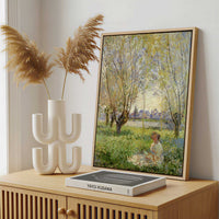Framed Canvas - Framed canvas in a stylish interior setting