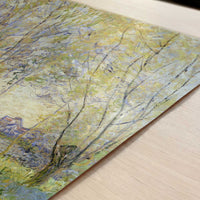 Woman Seated Under Willows (1880) by Claude Monet – Art Print - Close-up detail of the art print