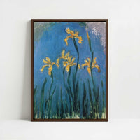 Framed Canvas - Framed canvas in dark wood color frame