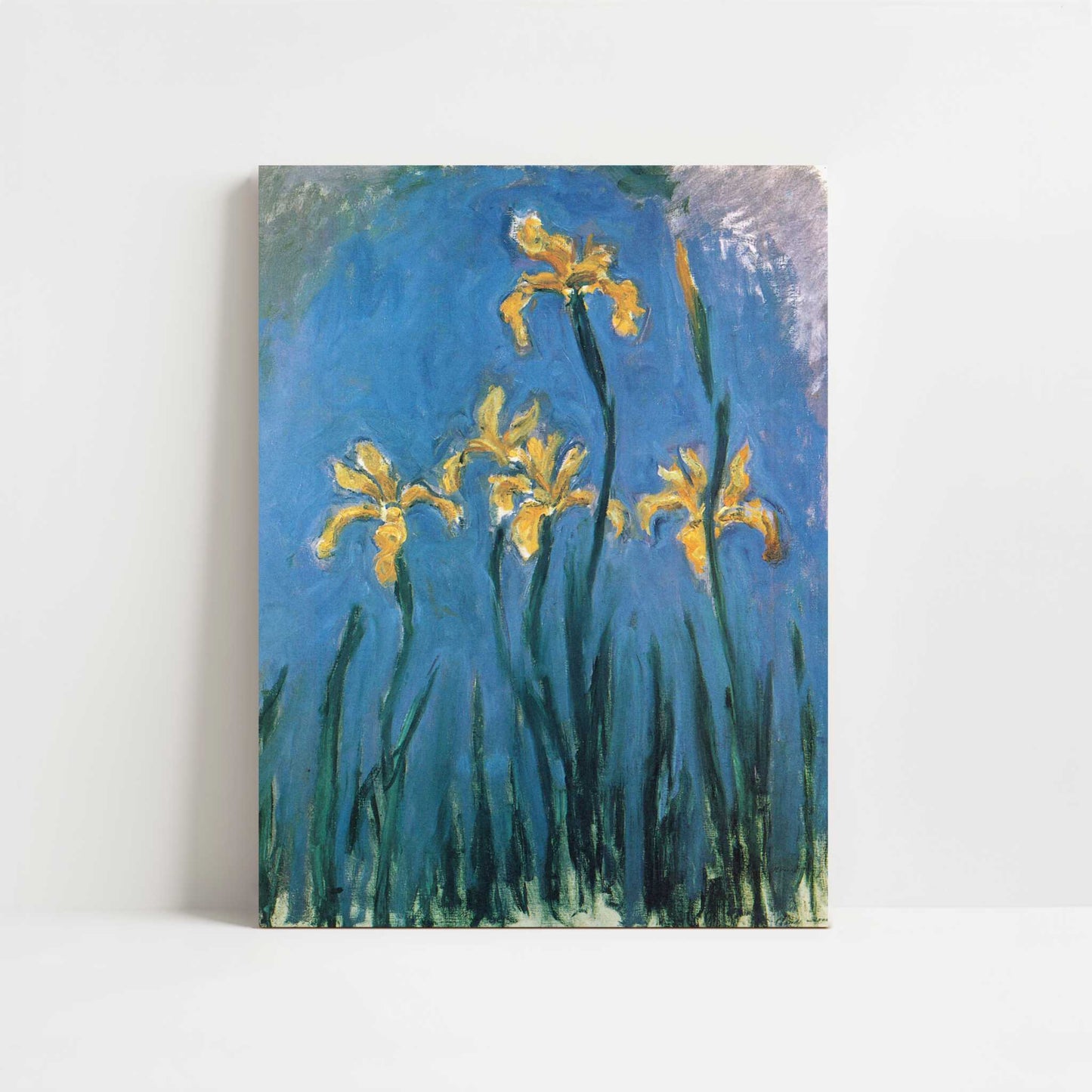 Yellow Irises (1924–25) by Claude Monet – Art Print - Unframed art print