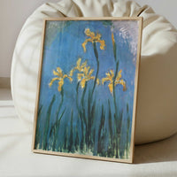 Yellow Irises (1924–25) by Claude Monet – Art Print - Interior inspiration