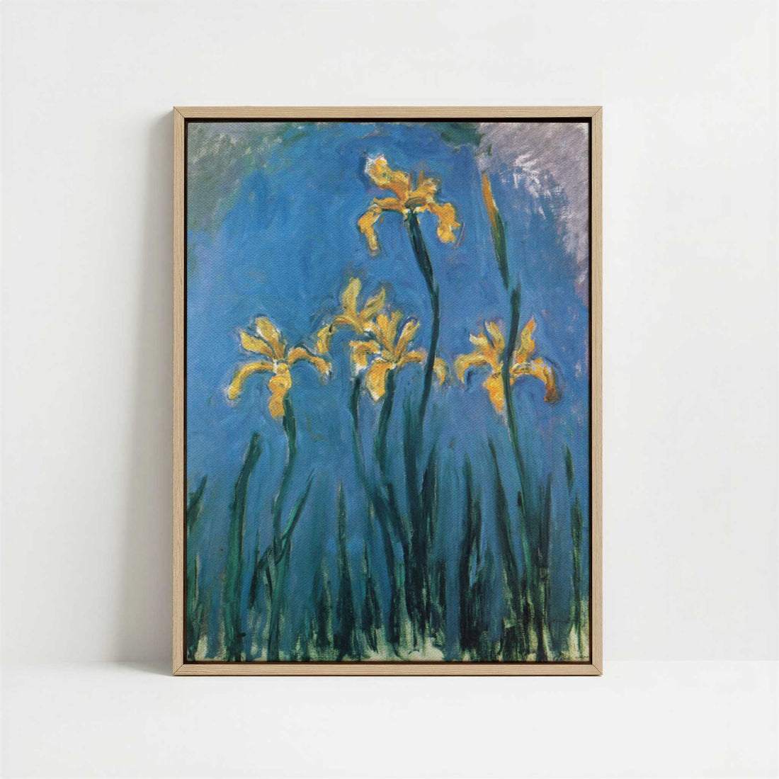 Framed Canvas - Framed canvas in oak color frame