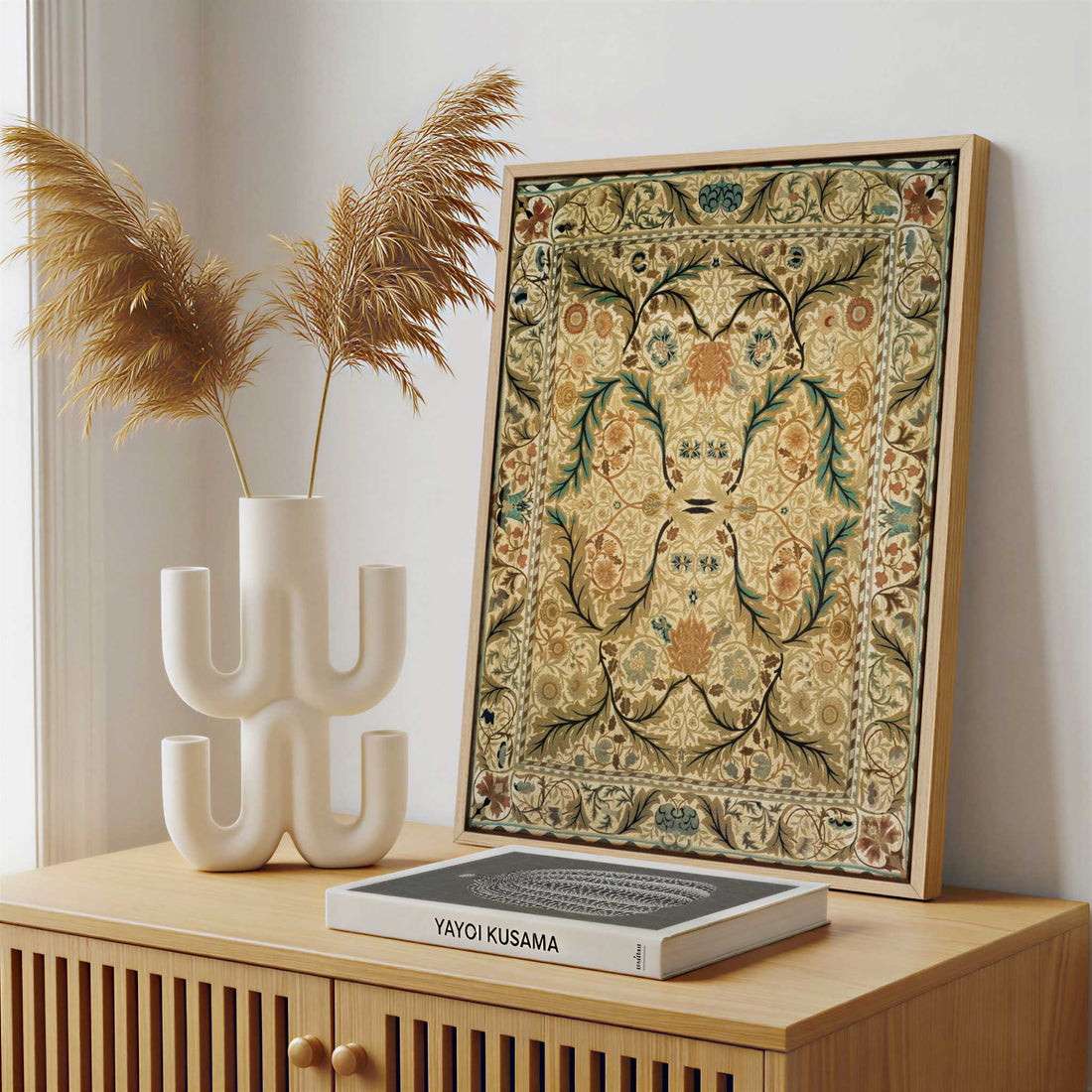 Framed Canvas - Framed canvas in a stylish interior setting