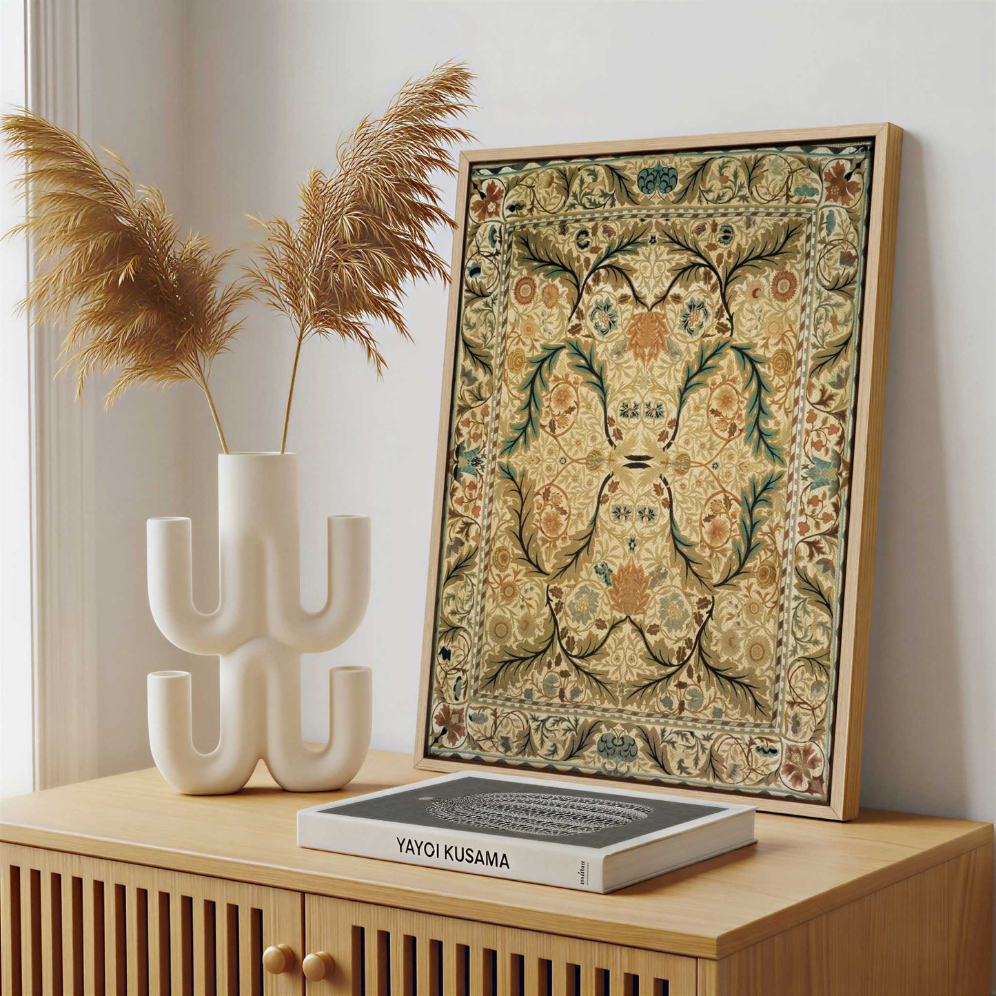 Framed Canvas - Framed canvas in a stylish interior setting