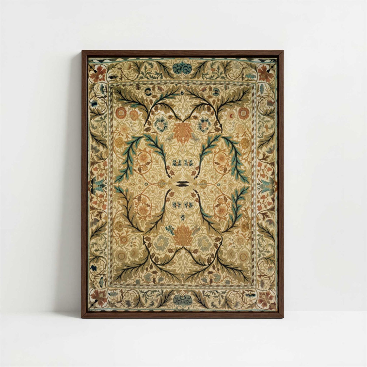 Framed Canvas - Framed canvas in dark wood color frame