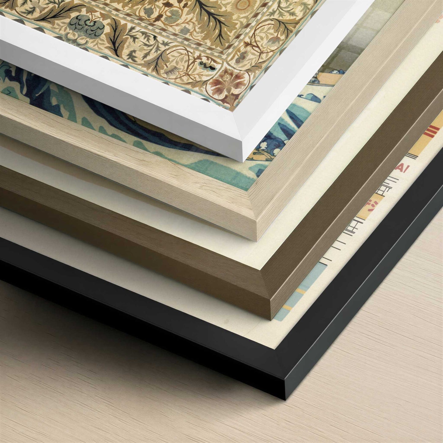 Acanthus (1880) by William Morris – Art Print - Close-up detail of the different frames