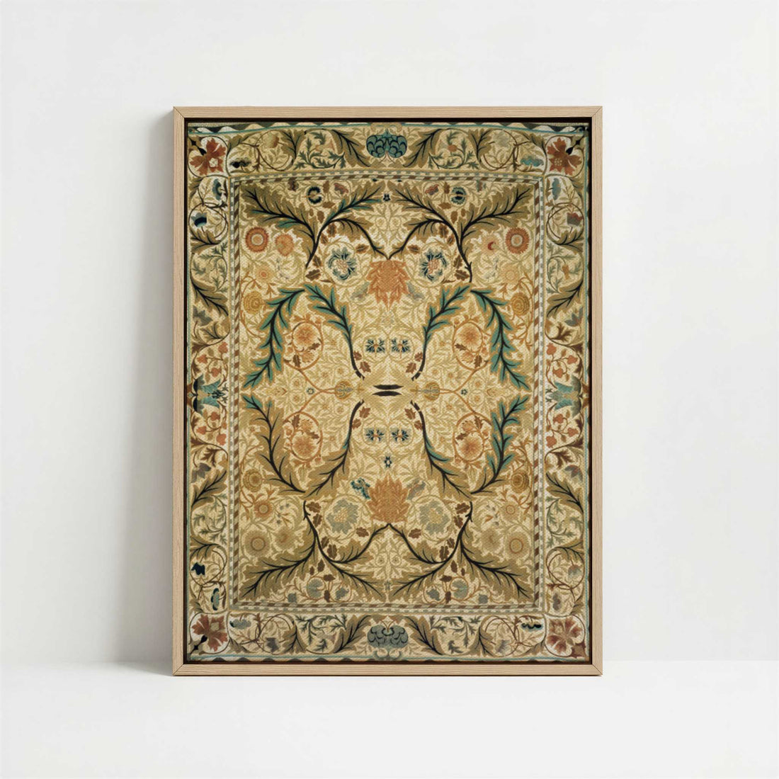 Framed Canvas - Framed canvas in oak color frame