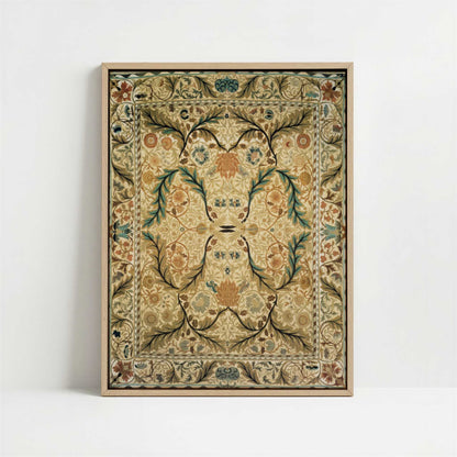Framed Canvas - Framed canvas in oak color frame