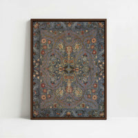 Framed Canvas - Framed canvas in dark wood color frame