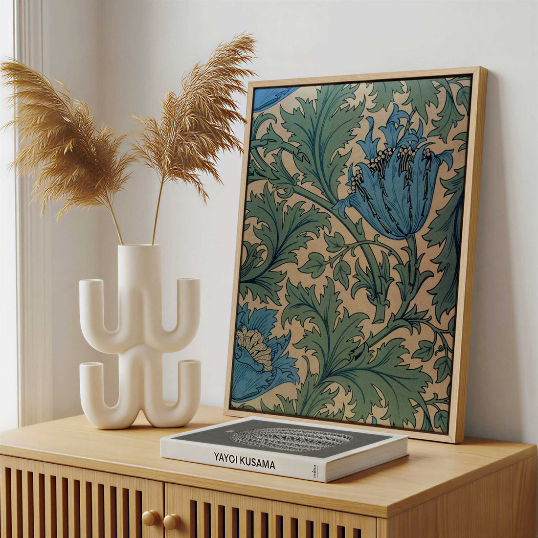 Framed Canvas - Framed canvas in a stylish interior setting