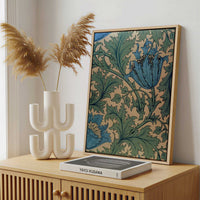 Framed Canvas - Framed canvas in a stylish interior setting