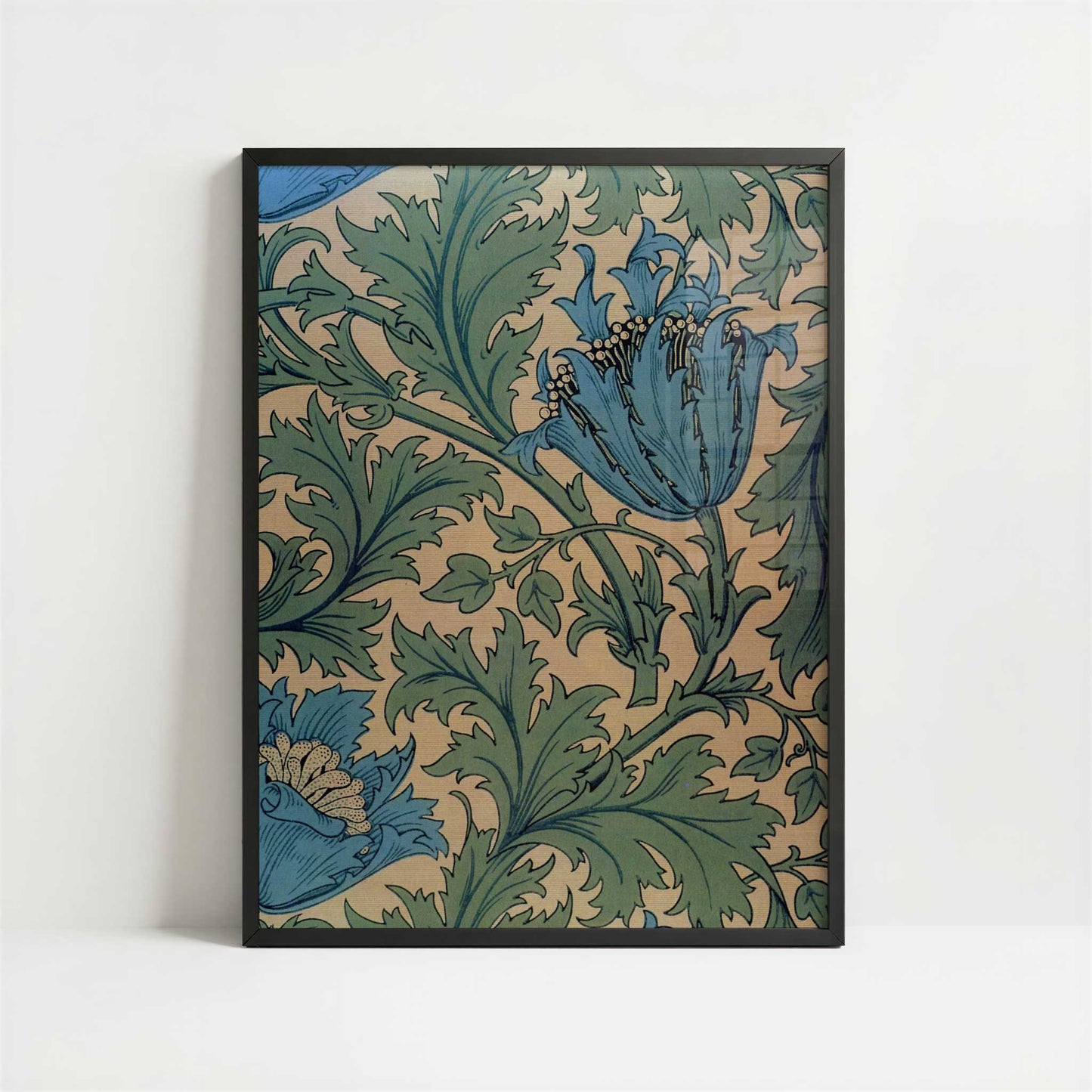 Anemone (1876) by William Morris – Art Print - Art print in black frame