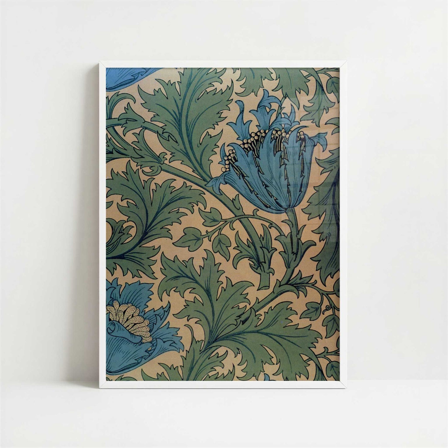 Anemone (1876) by William Morris – Art Print - Art print in white frame
