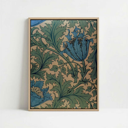 Framed Canvas - Framed canvas in oak color frame