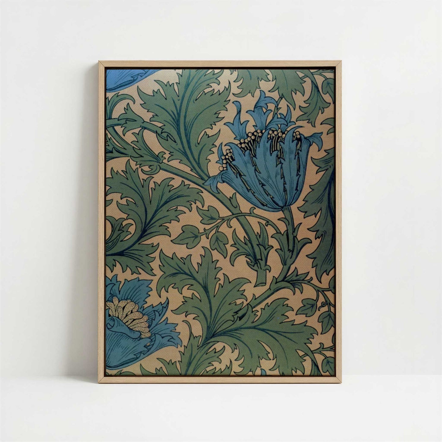 Framed Canvas - Framed canvas in oak color frame