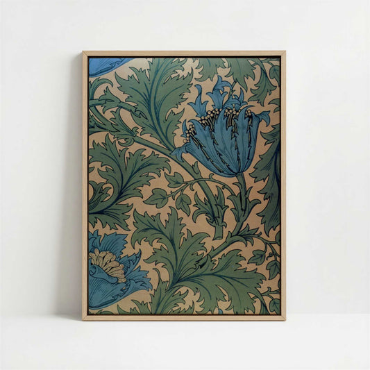 Framed Canvas - Framed canvas in oak color frame