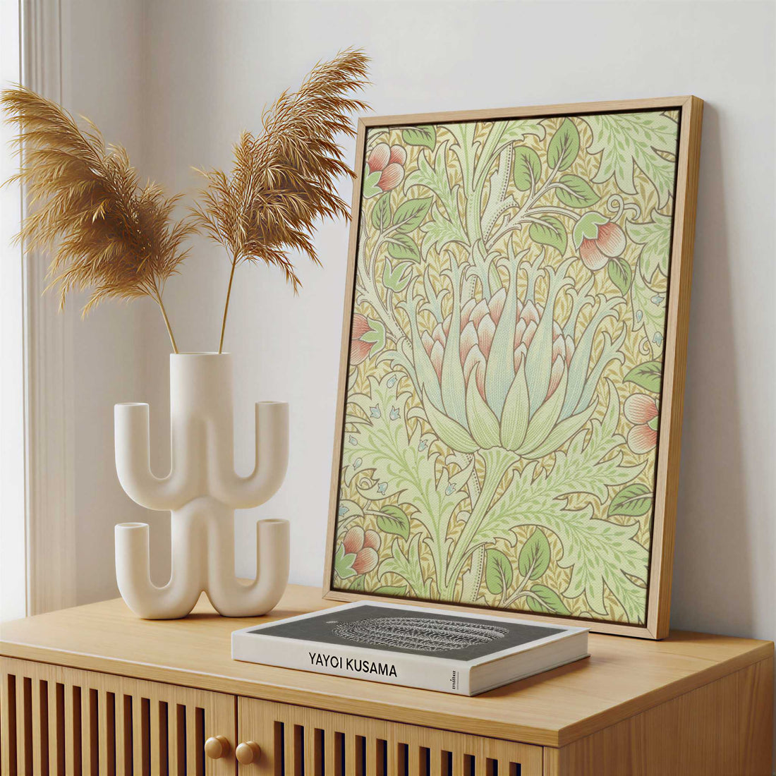 Framed Canvas - Framed canvas in a stylish interior setting
