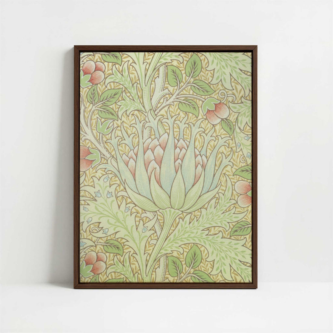 Framed Canvas - Framed canvas in dark wood color frame