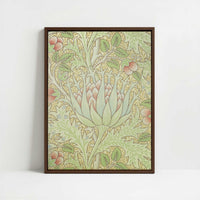 Framed Canvas - Framed canvas in dark wood color frame
