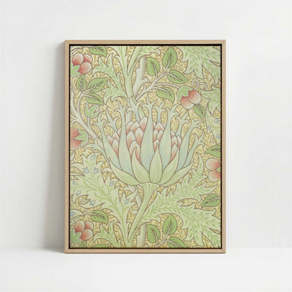 Framed Canvas - Framed canvas in oak color frame