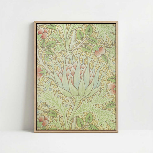Framed Canvas - Framed canvas in oak color frame