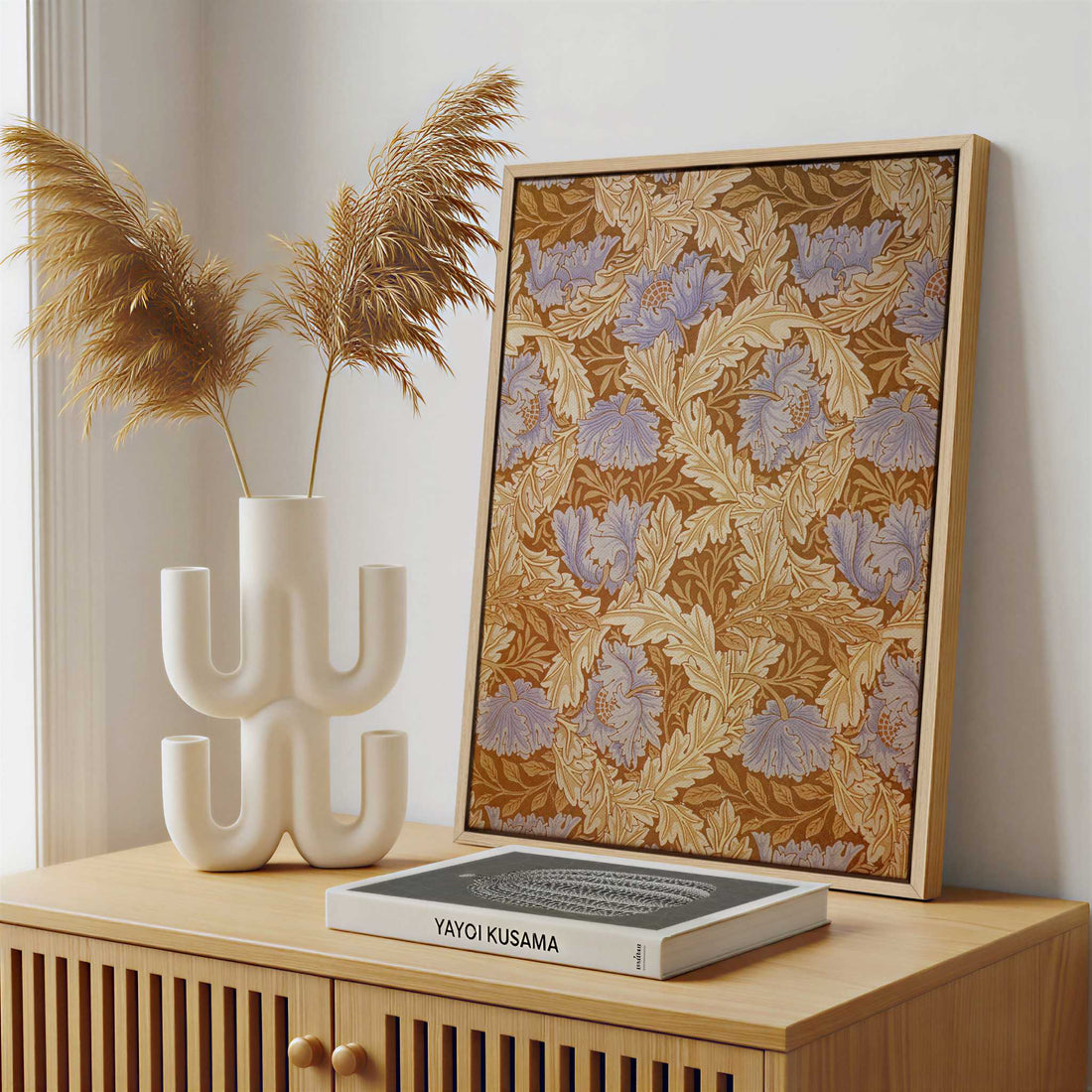 Framed Canvas - Framed canvas in a stylish interior setting