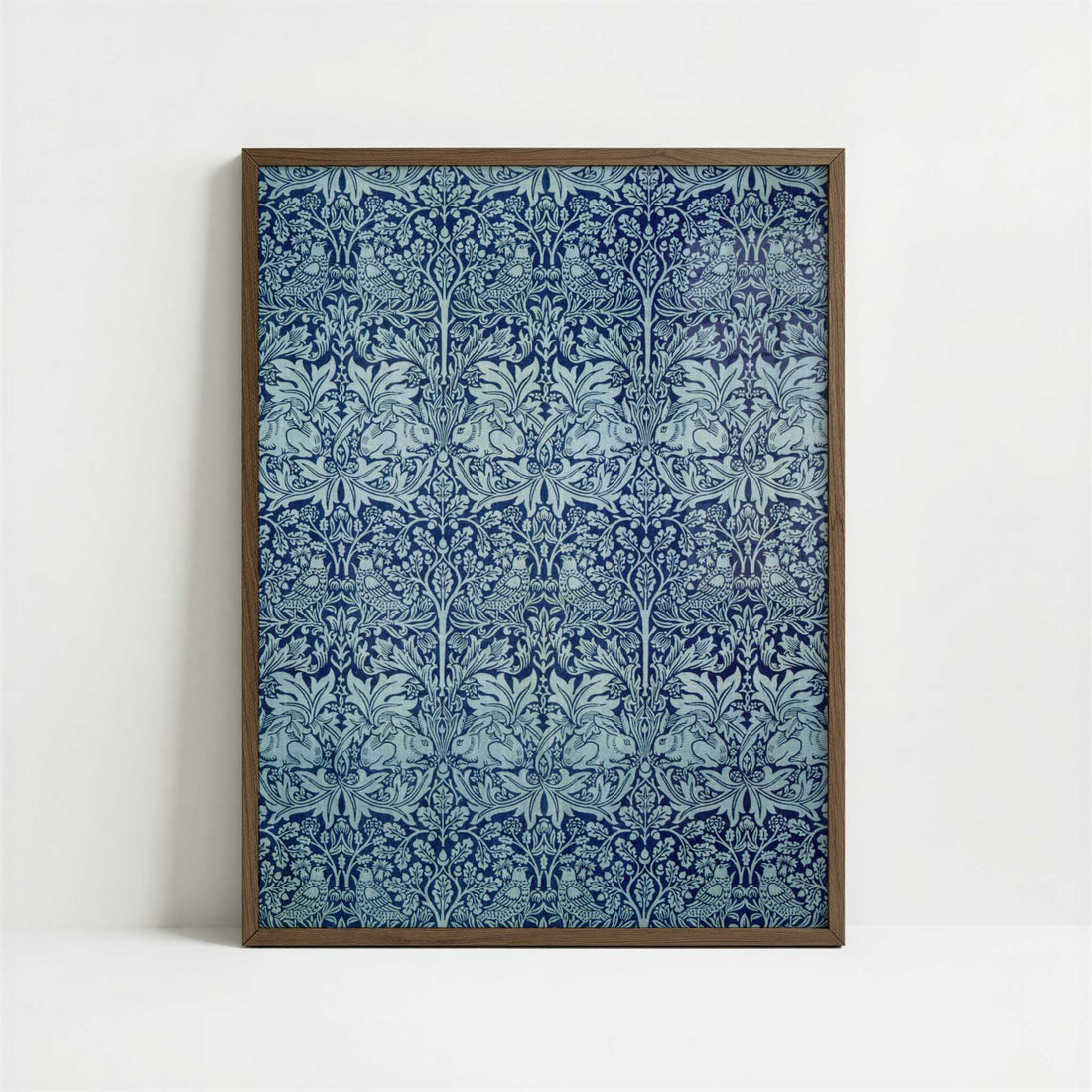 Brer Rabbit (1881) by William Morris – Art Print - Art print in dark wood frame