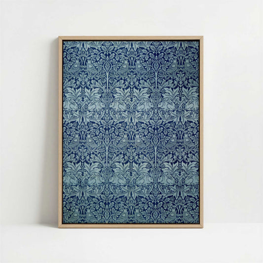 Framed Canvas - Framed canvas in oak color frame